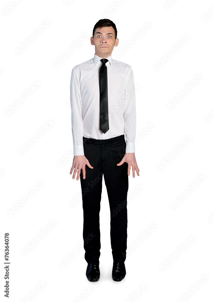 Nervous business man Nervous business man