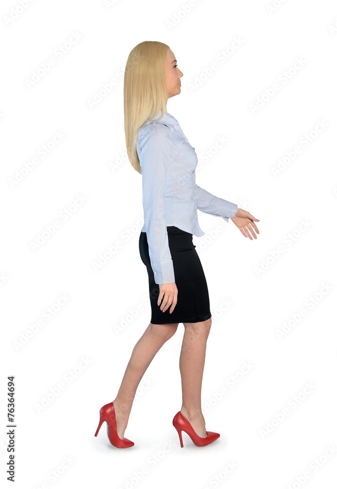 Business woman walk Business woman walk