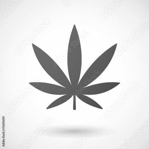 marijuana leaf  icon on white background