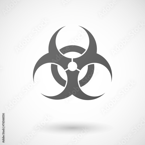 biohazard icon on white background