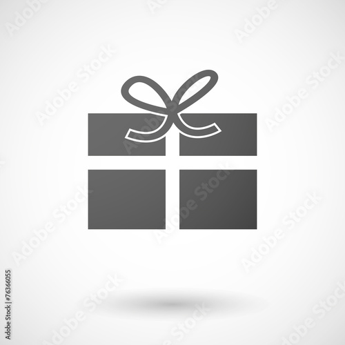 present  icon on white background