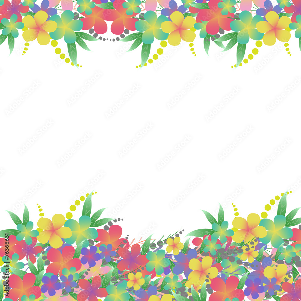 Vector Flower bouquet greeting card background Vector Flower bouquet greeting card background