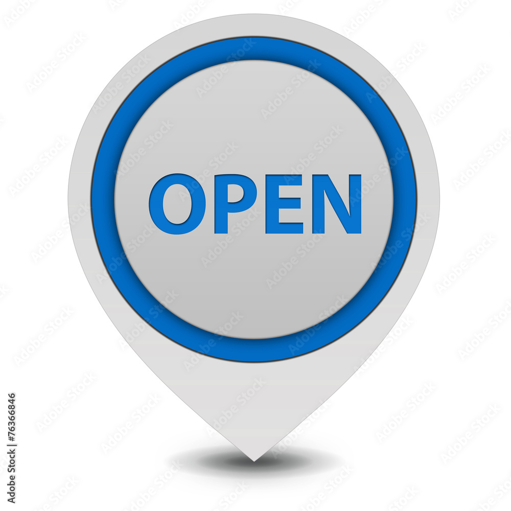 open pointer icon on white background open pointer icon on white background
