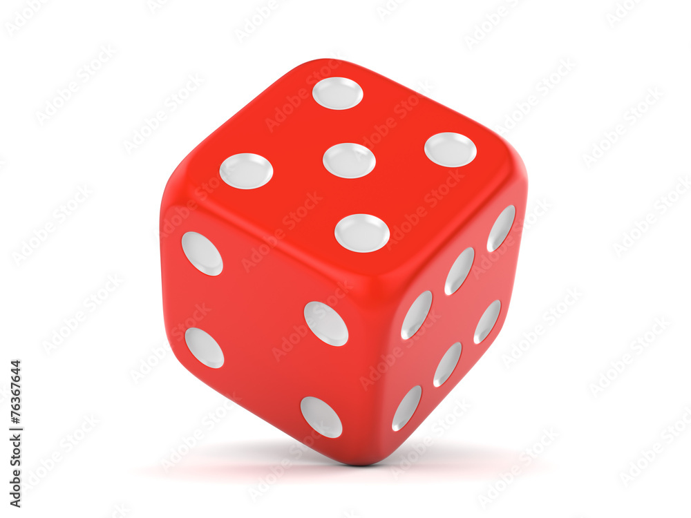Red rolling dice Red rolling dice