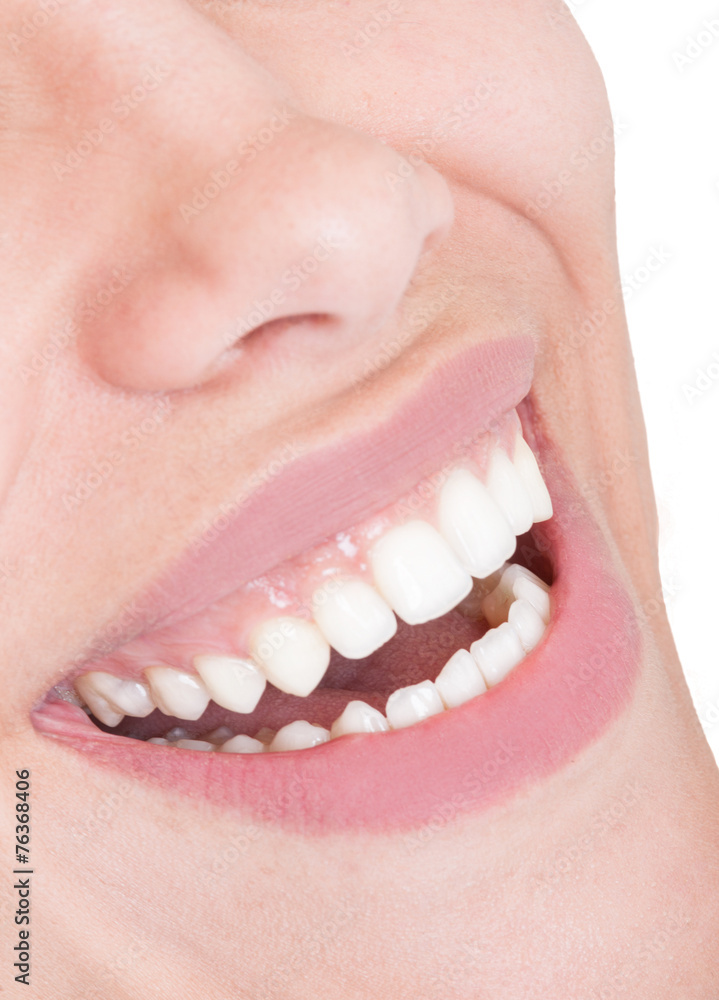 Obraz premium Female mouth with perfect smile