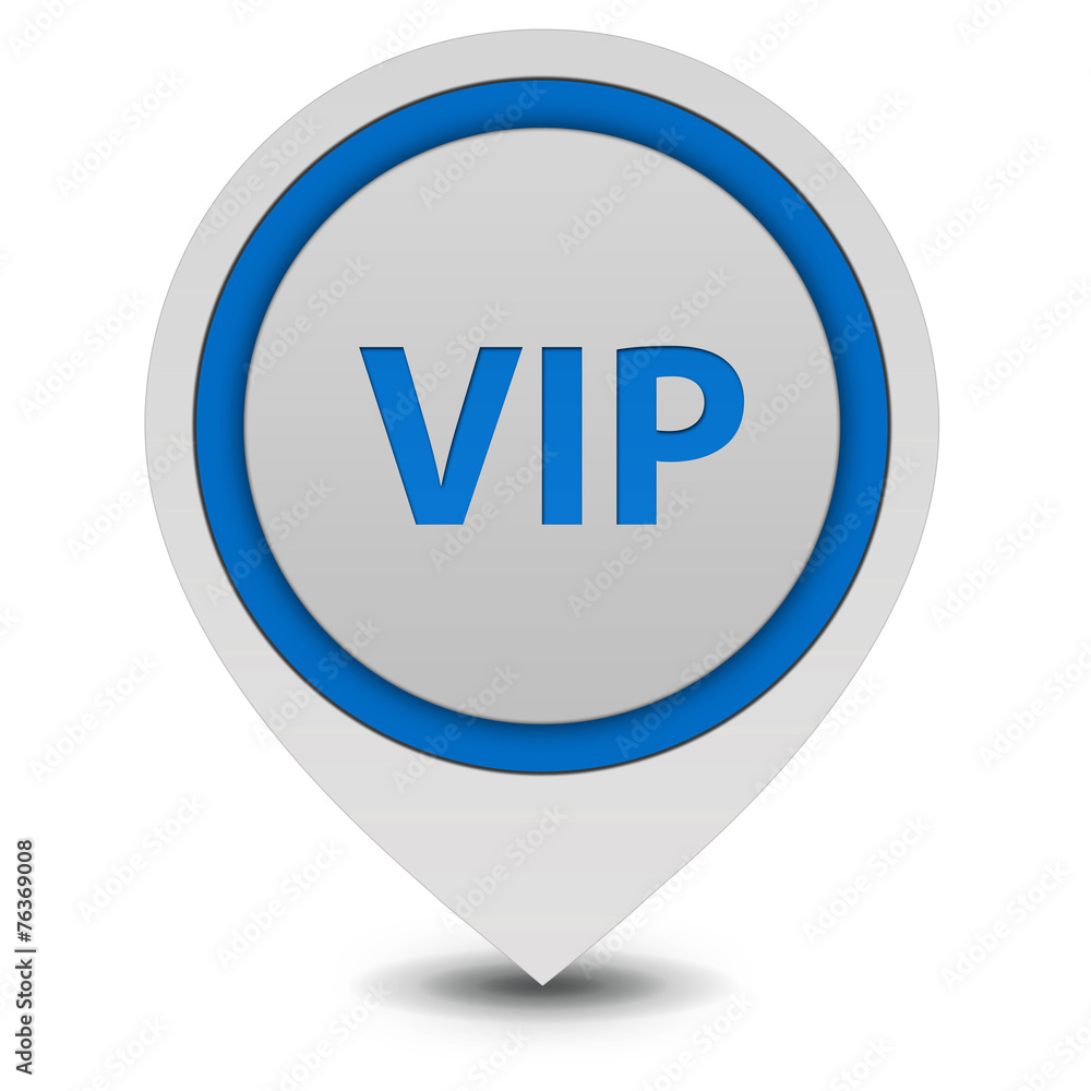 Vip pointer icon on white background Vip pointer icon on white background