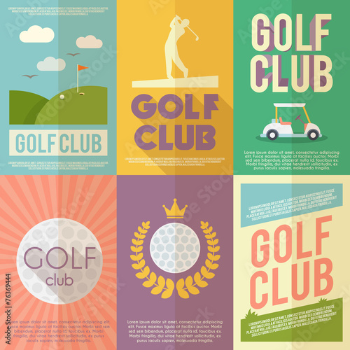 Golf Poster Set