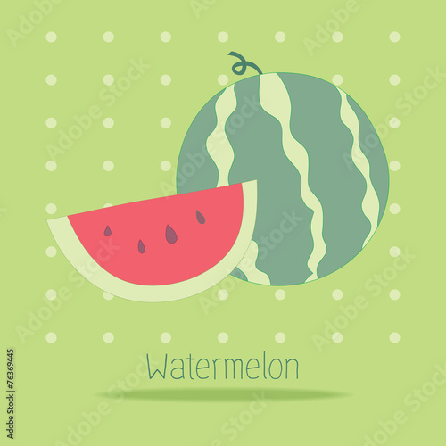 Watermelon /  Hand-Drawn style