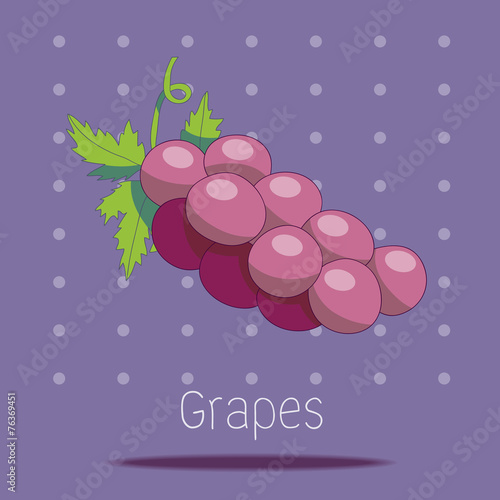 A bunch of grapes / Hand-Drawn style