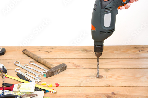 Wallpaper Mural tools on wood Torontodigital.ca