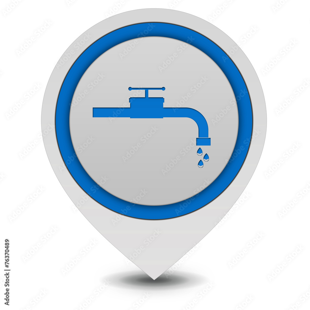 Water pointer icon on white background Water pointer icon on white background