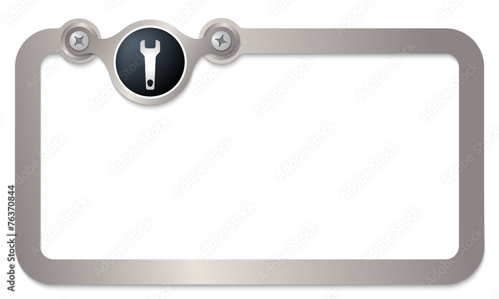 metal text frame for any text and spanner metal text frame for any text and spanner