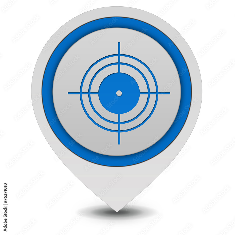 Target pointer icon on white background Target pointer icon on white background