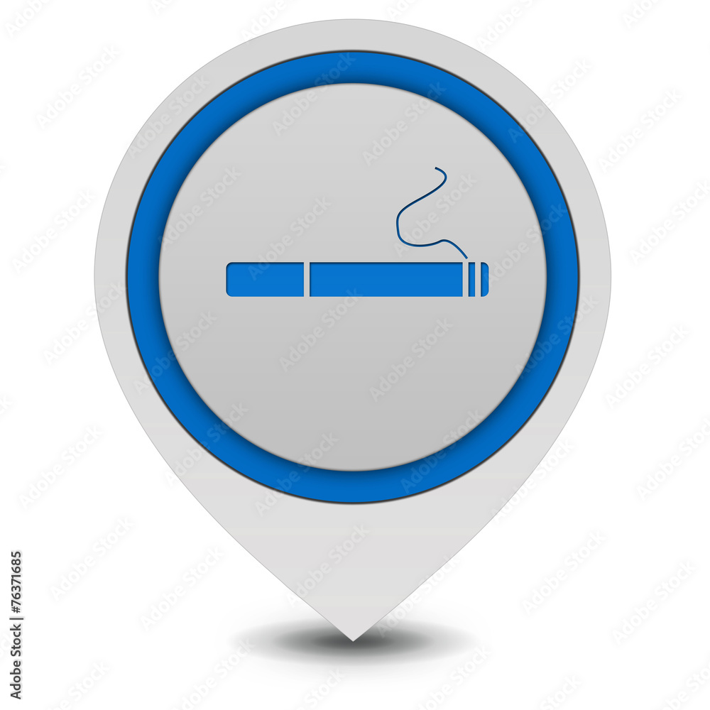 Cigarette pointer icon on white background Cigarette pointer icon on white background