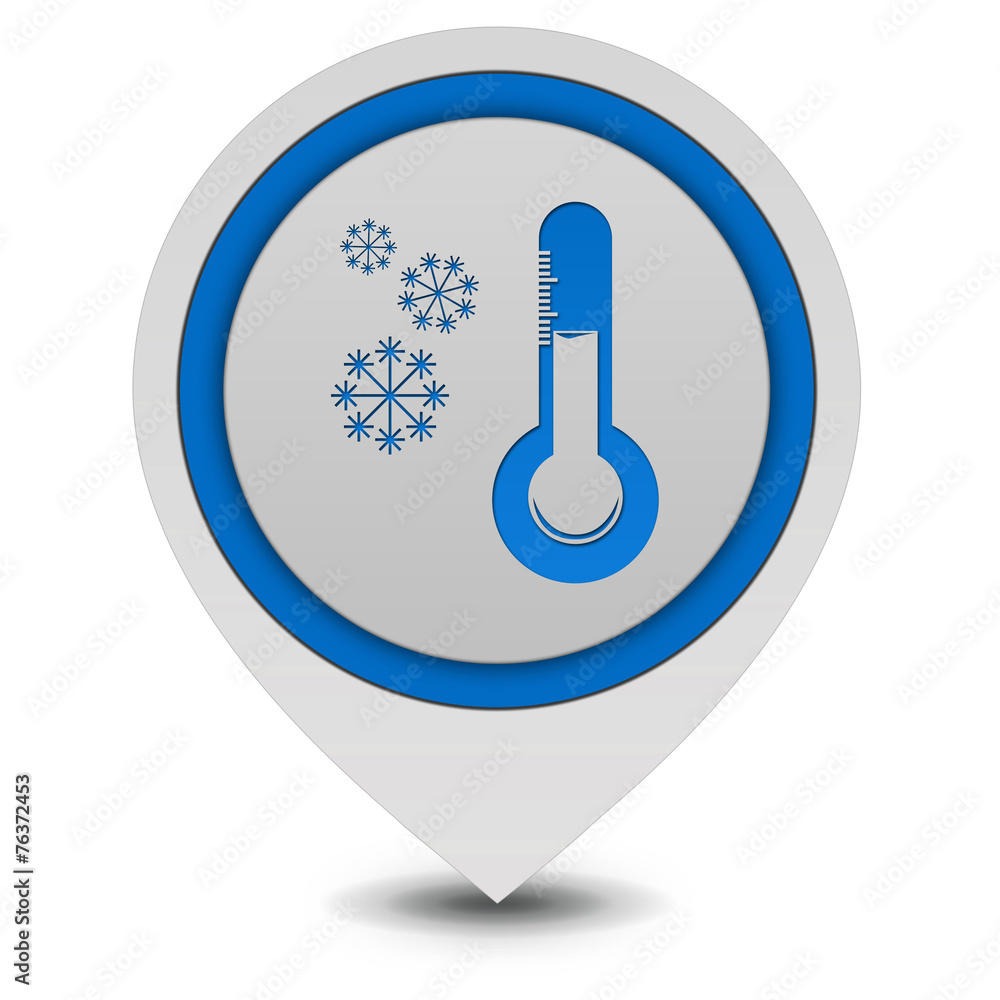 Snow pointer icon on white background Snow pointer icon on white background