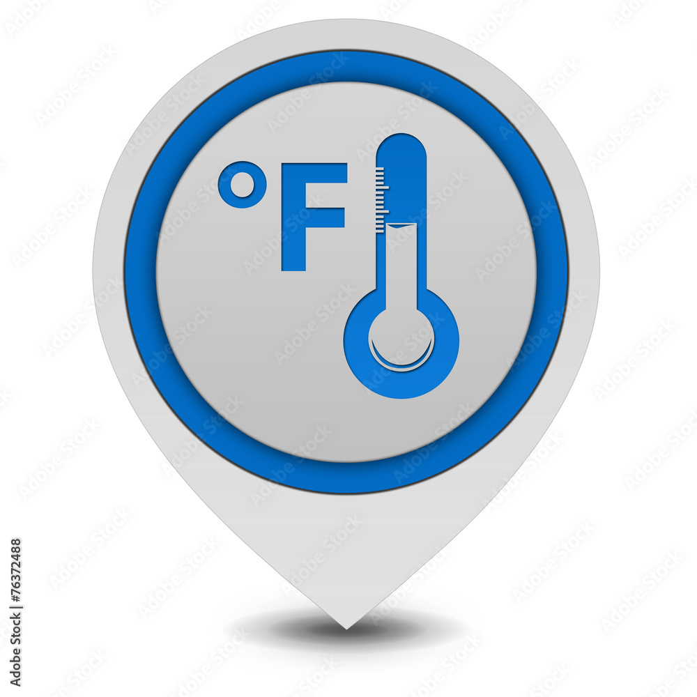 fahrenheit pointer icon on white background fahrenheit pointer icon on white background