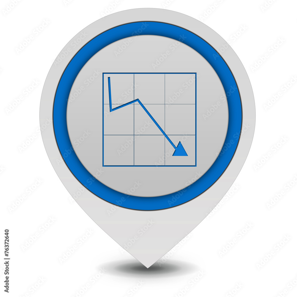 Data analysis pointer icon on white background Data analysis pointer icon on white background