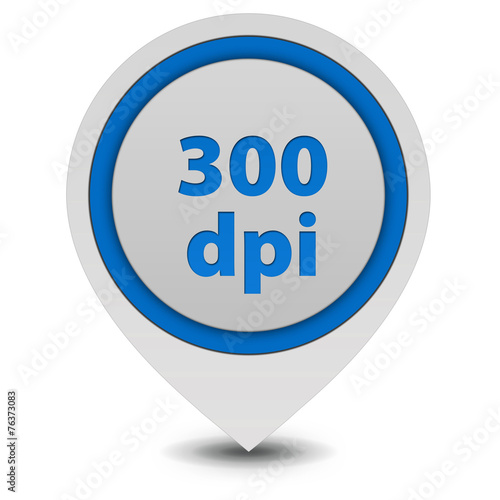 300 dpi pointer icon on white background photo