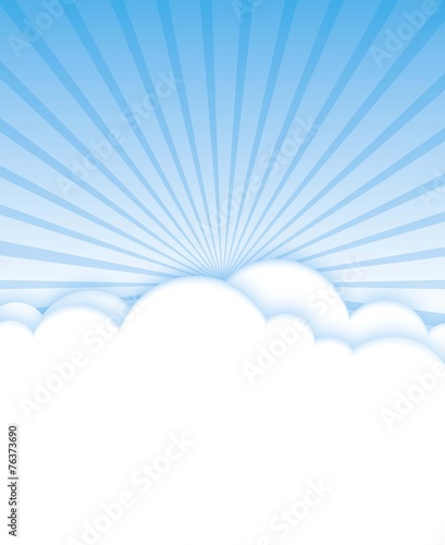 Illustration messages in the form of clouds. Vector.