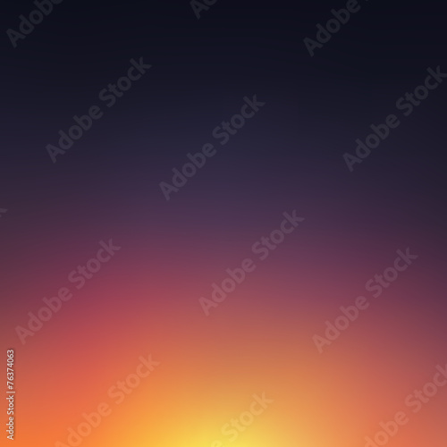 Abstract blurred sunset background. Vector © sayid