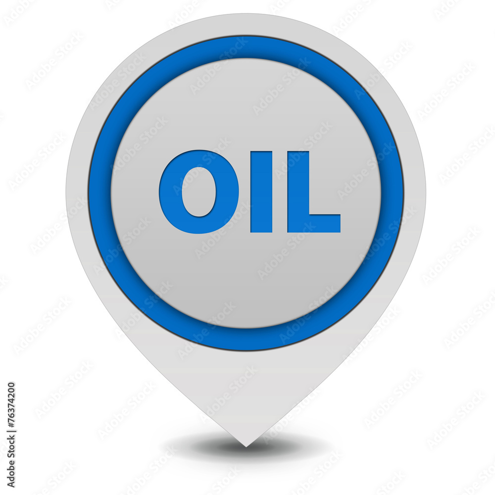 Oil pointer icon on white background Oil pointer icon on white background