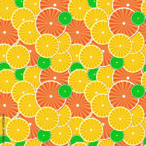 Citrus fruit slices background.