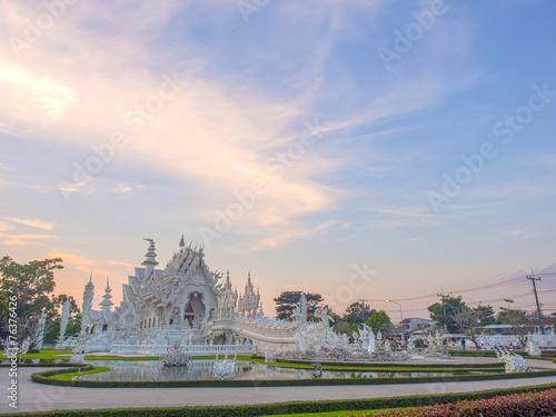 Delicate Thai art in White temple
