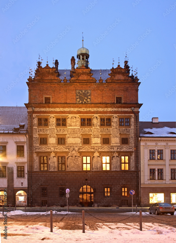 Fototapeta premium City hall in Plzen. Czech Republic