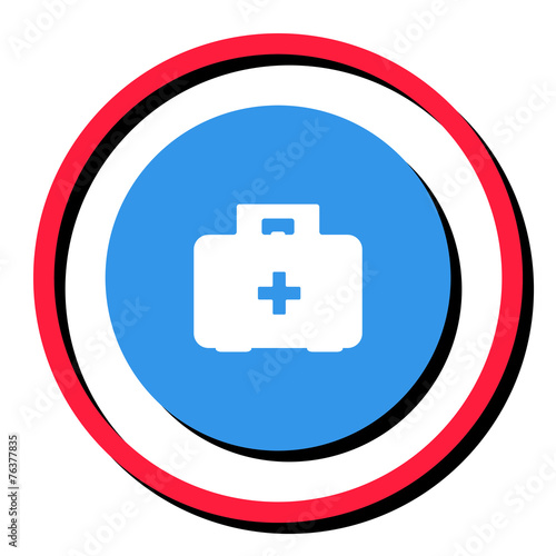 Medical bag vector icon