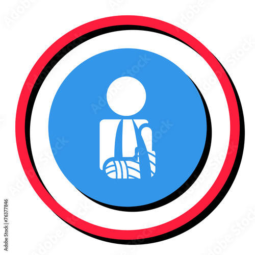 Broken arm icon