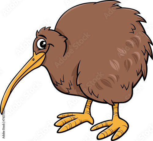 kiwi bird cartoon illustartion