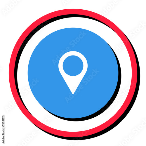 GPS pointer vector icon