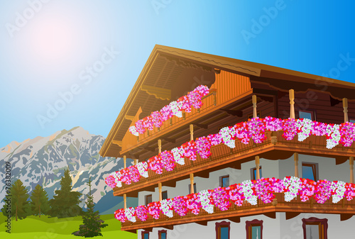 Alps traditional house