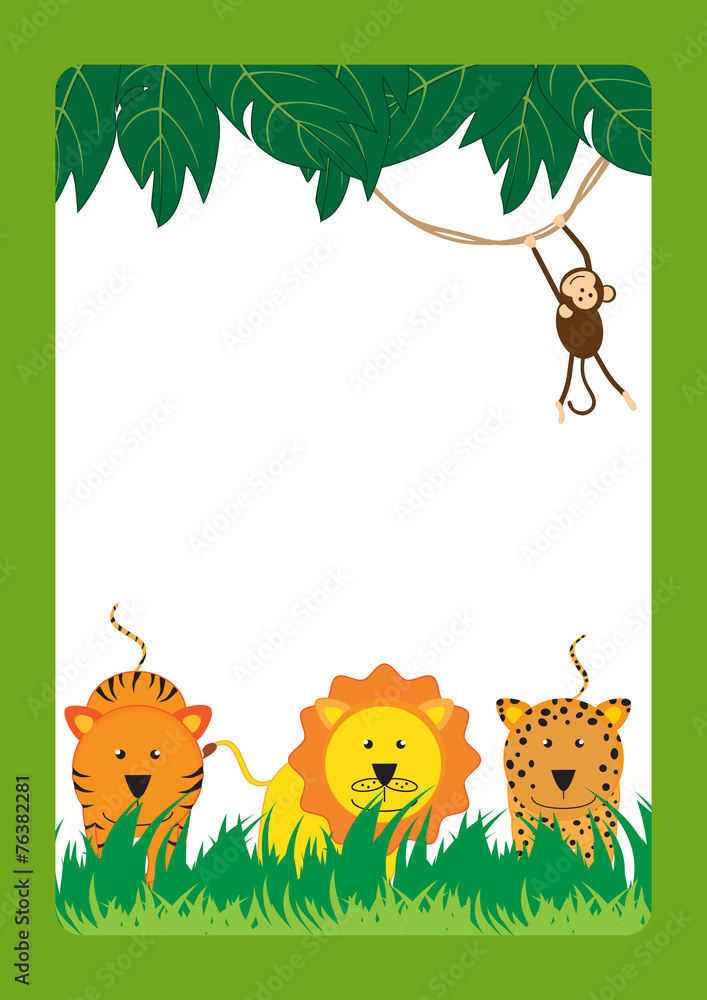 Fototapeta premium Animal frame