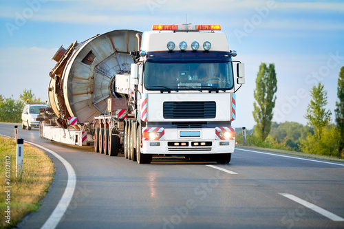 Heavy truck on the road