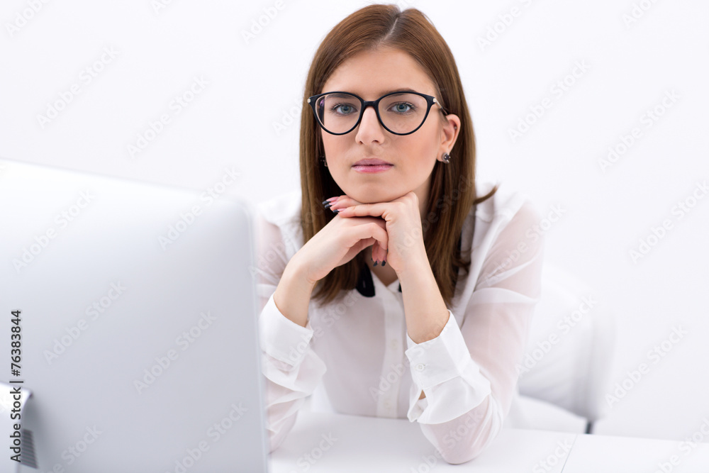 Portrait of attractive young woman Portrait of attractive young woman
