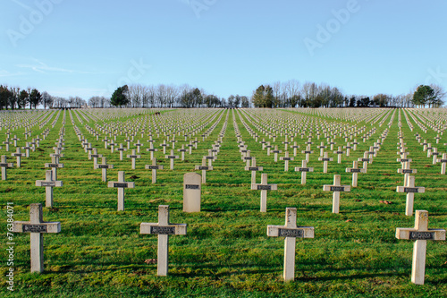 cemetery of French soldiers from World War 1 in Targette photo
