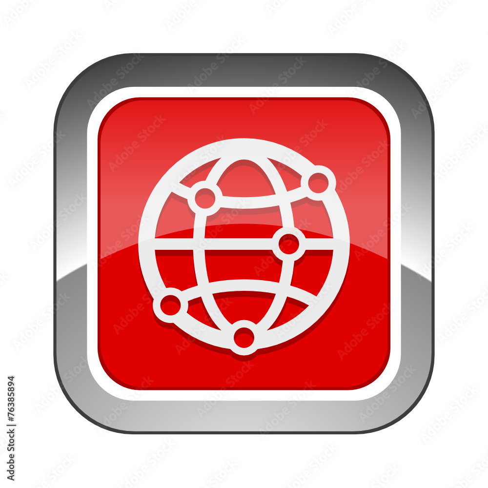 Chrome Square Button Chrome Square Button