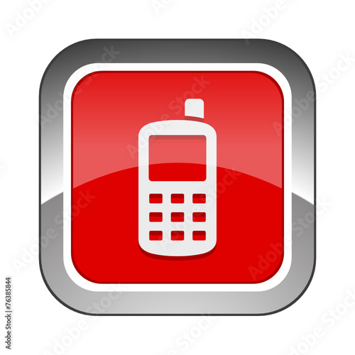 Chrome Square Button