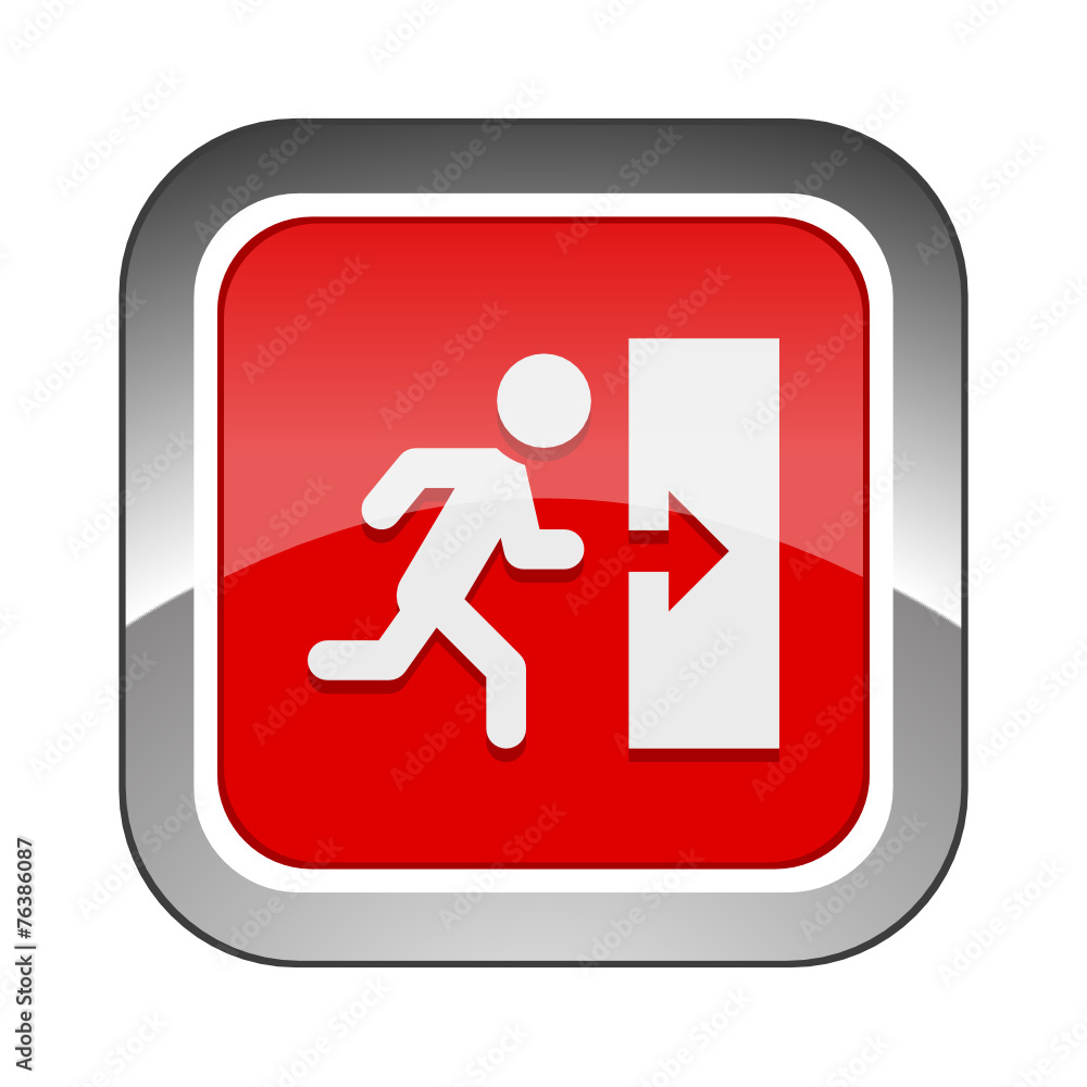 Chrome Square Button