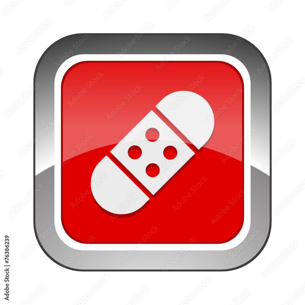 Chrome Square Button Chrome Square Button