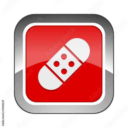 Chrome Square Button