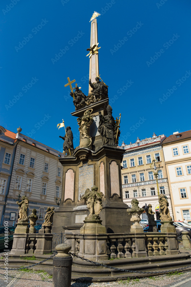 Fototapeta premium The Holy Trinity Column in the Lesser Town in Prague