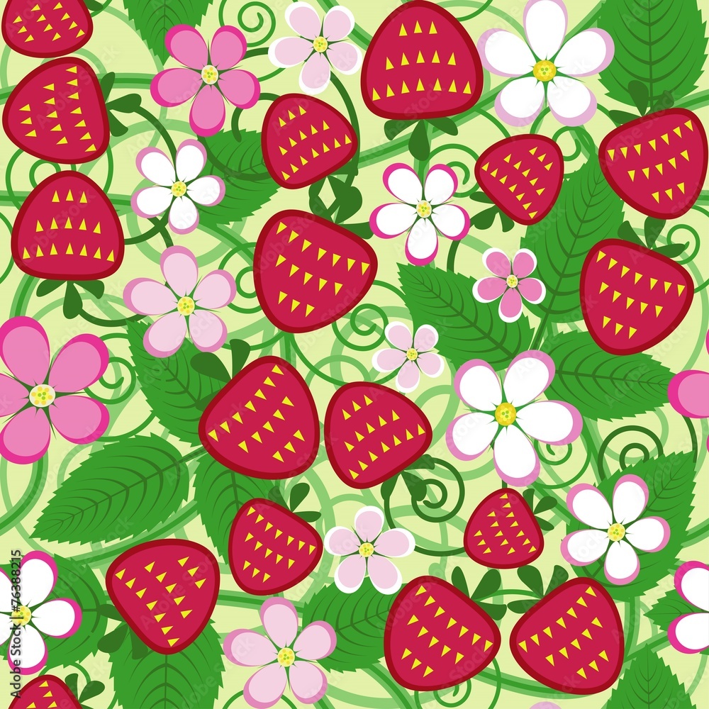 Seamless strawberry pattern Seamless strawberry pattern