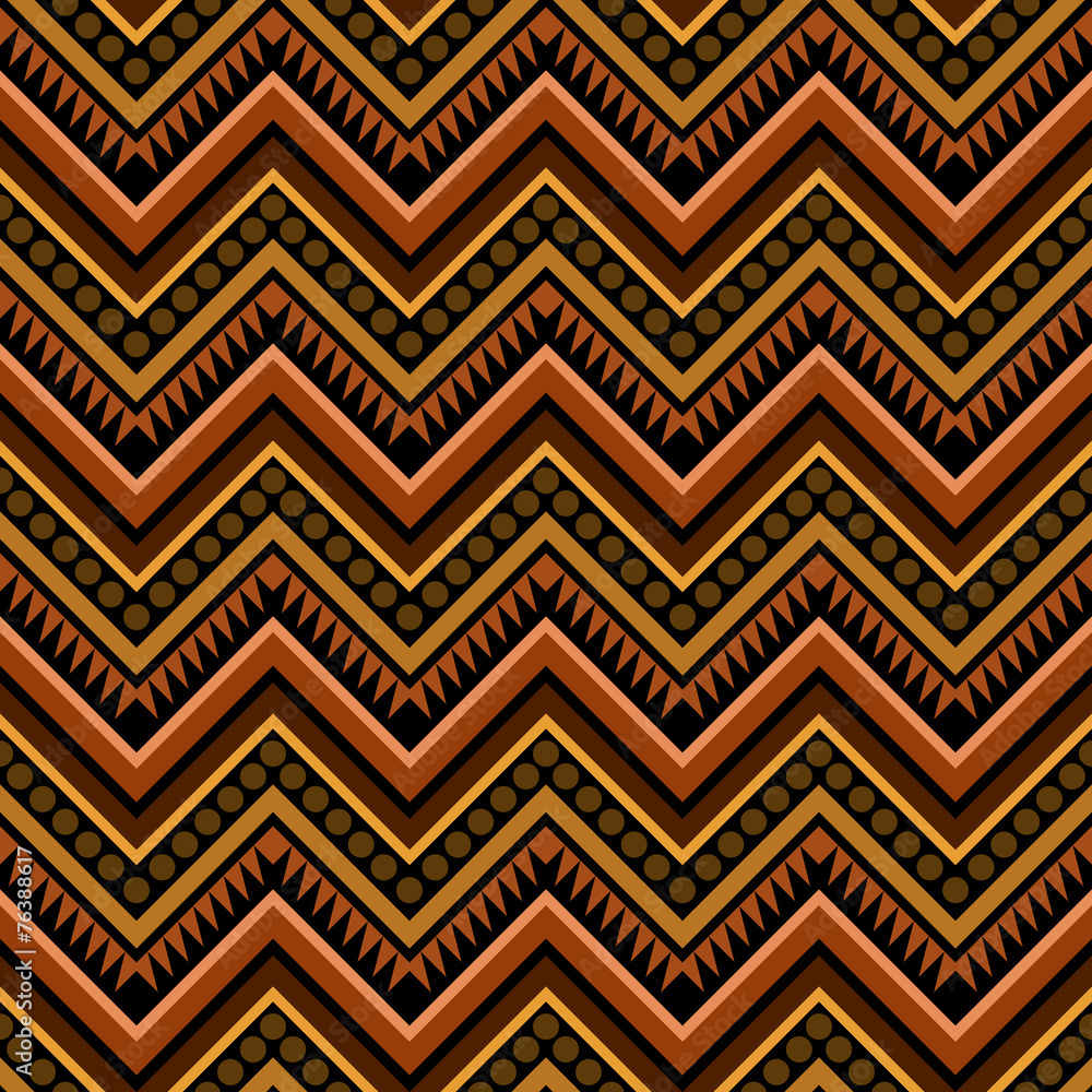 Zigzag Tribal Geometric Seamless Pattern Zigzag Tribal Geometric Seamless Pattern