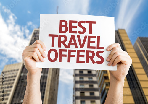 Wallpaper Mural Best Travel Offers card with a urban background Torontodigital.ca