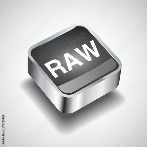 Raw file icon vector