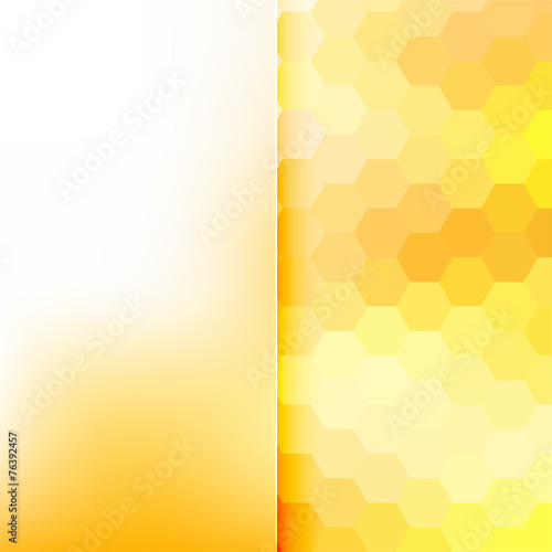abstract background consisting of hexagons and matt glass