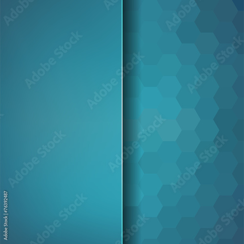 abstract background consisting of hexagons and matt glass