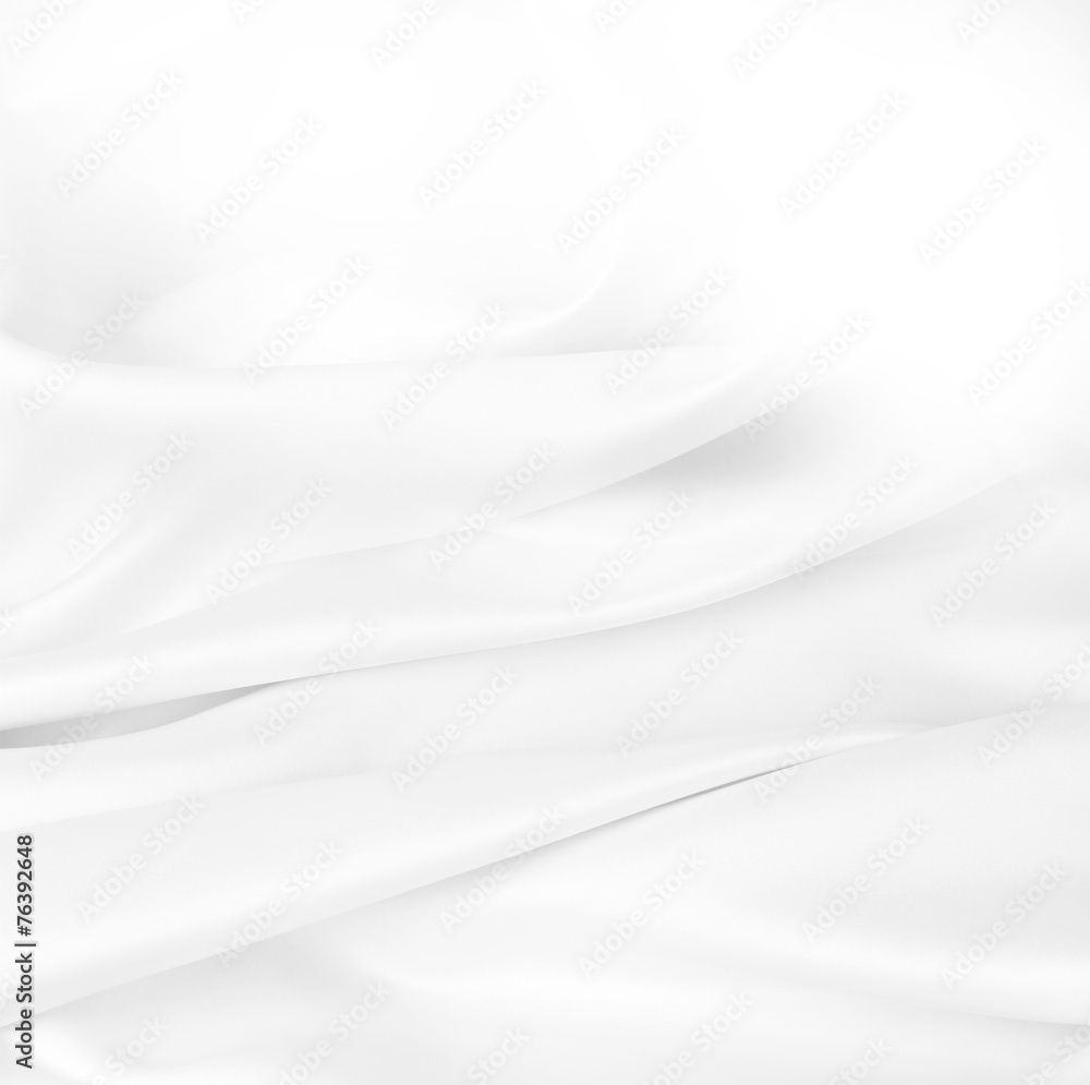 White silk textured background. Copy space